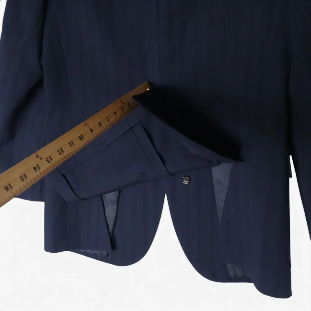 J. Crew Men's 40R Wool Sport Coat Blazer Blue Unstructured Half Lined SAMPLE
